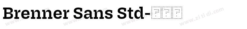 Brenner Sans Std字体转换 Brenner Sans Std字体转换